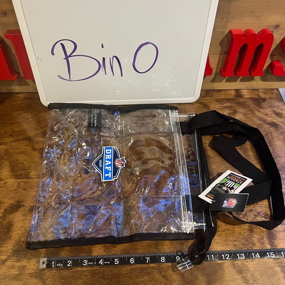 NWT - NFL GREEN BAY PACKERS CLEAR STADIUM Bag - Bin O